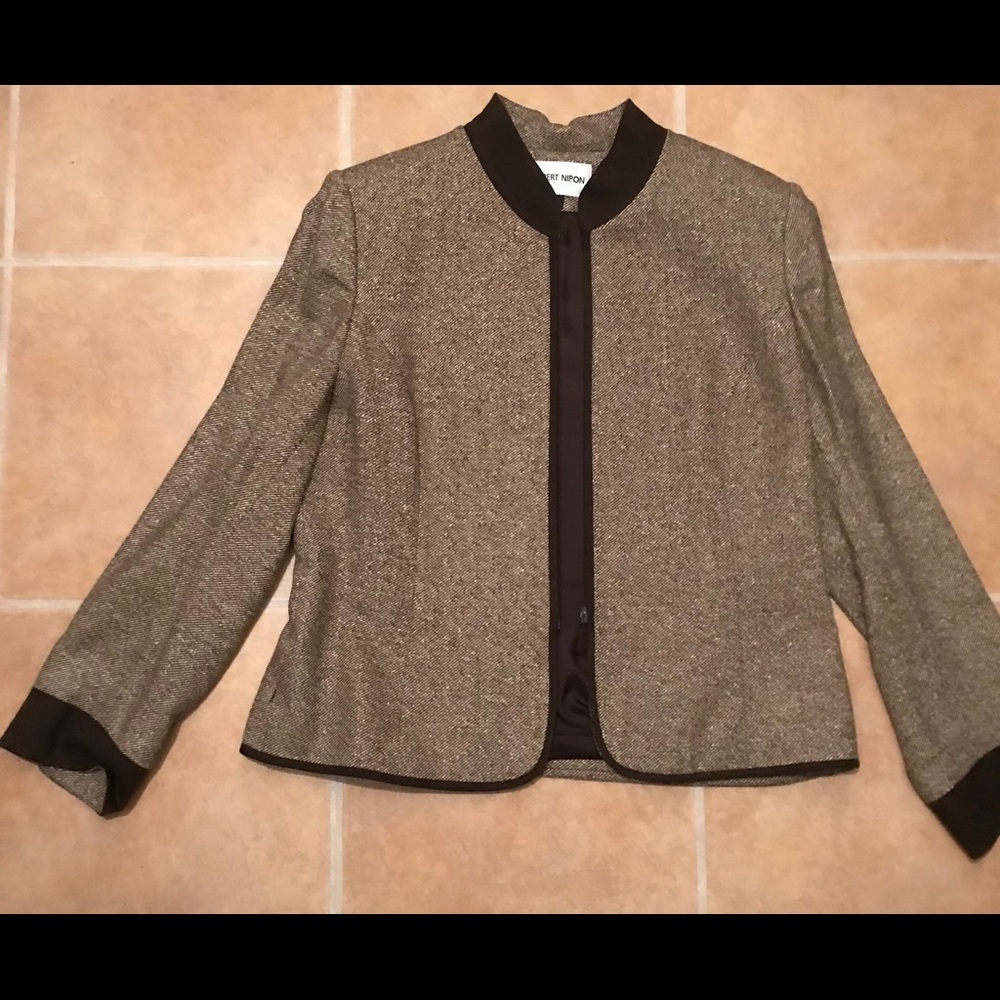 Woman’s Brown Tweed Suit